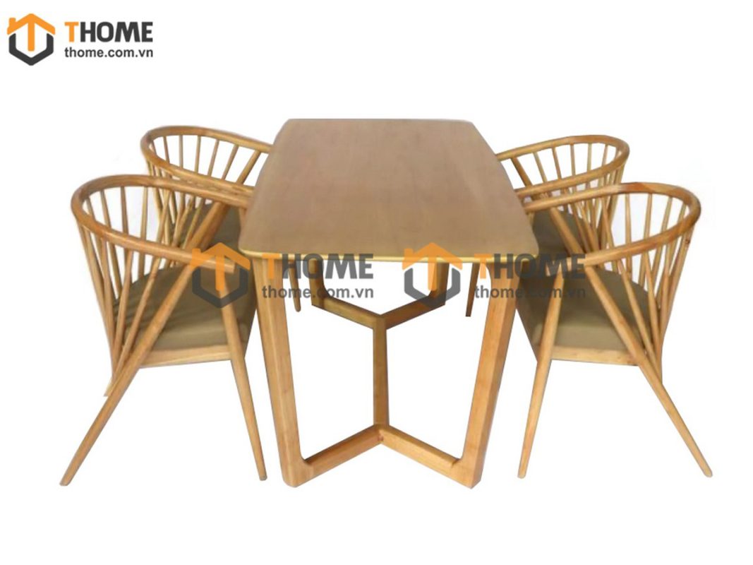 Bàn ăn gỗ sồi tự nhiên Concord màu tự nhiên BAMG-05SN