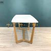 Bàn ăn gỗ sồi tự nhiên Concord mặt đá màu tự nhiên BAMĐ-05SN