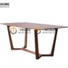 Bàn ăn gỗ sồi tự nhiên Concord màu óc chó BAMG-06SN