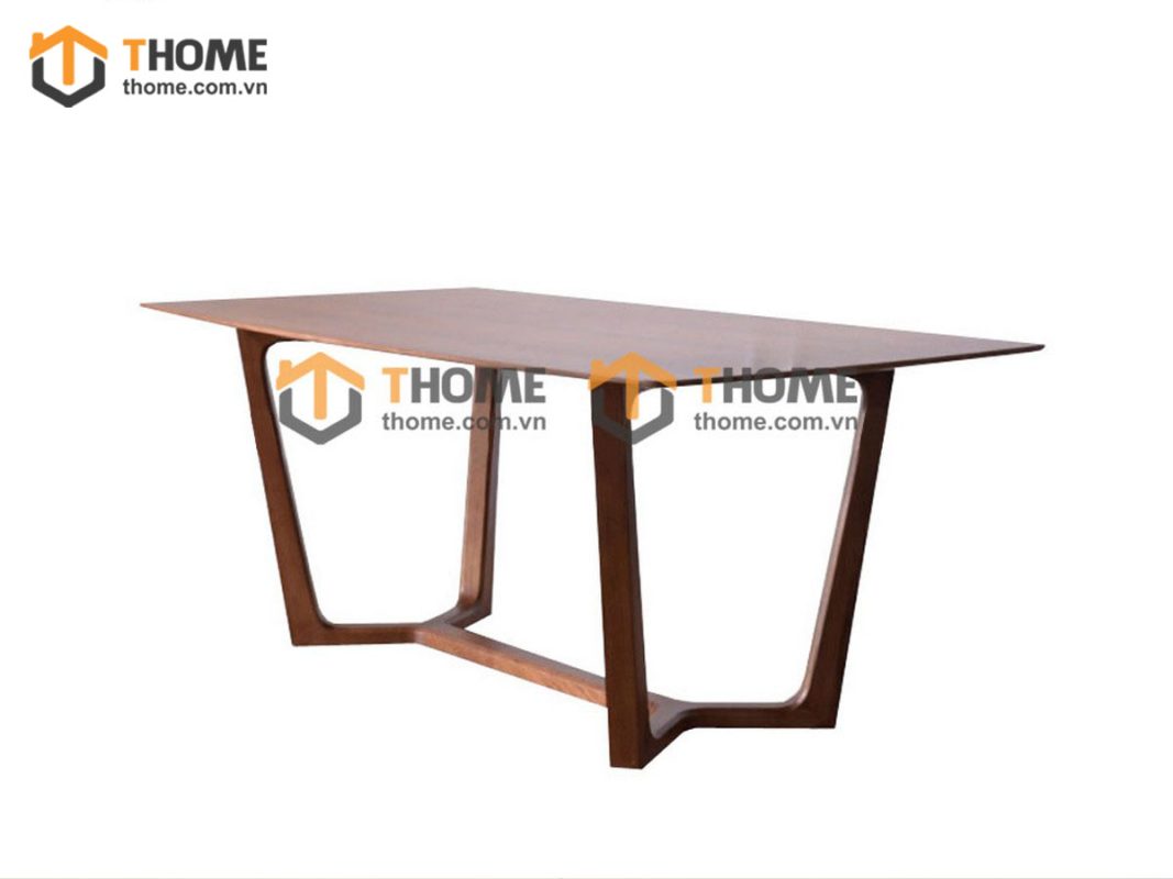 Bàn ăn gỗ sồi tự nhiên Concord màu óc chó BAMG-06SN