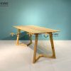 Bàn ăn gỗ sồi tự nhiên Grace màu tự nhiên BAMG-03SN