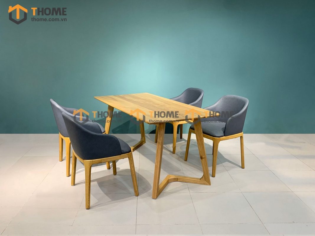 Bàn ăn gỗ sồi tự nhiên Grace màu tự nhiên BAMG-03SN