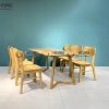 Bàn ăn gỗ sồi tự nhiên Grace màu tự nhiên BAMG-03SN