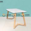Bàn ăn gỗ sồi tự nhiên Grace mặt đá màu tự nhiên BAMĐ-03SN