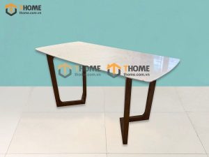 Bàn ăn gỗ sồi tự nhiên Grace mặt đá màu óc chó BAMĐ-04SN