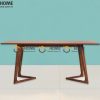 Bàn ăn gỗ sồi tự nhiên Grace màu óc chó BAMG-04SN
