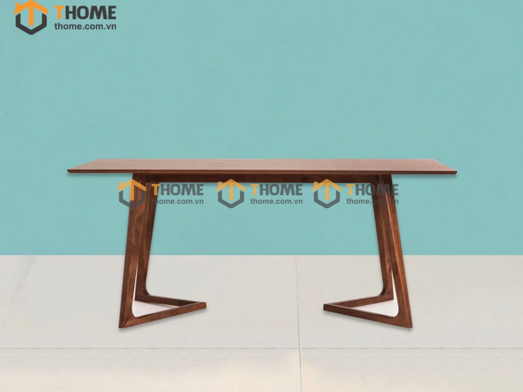 Bàn ăn gỗ sồi tự nhiên Grace màu óc chó BAMG-04SN