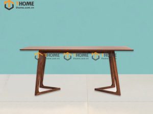 Bàn ăn gỗ sồi tự nhiên Grace màu óc chó BAMG-04SN