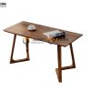 Bàn ăn gỗ sồi tự nhiên Grace màu óc chó BAMG-04SN