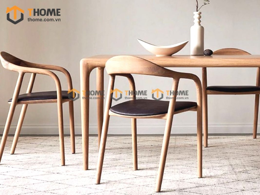 Bàn ăn gỗ sồi tự nhiên Neva màu tự nhiên BAMG-07SN