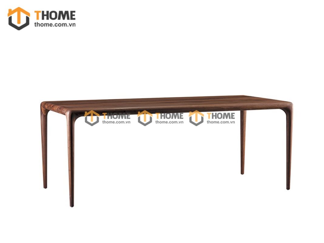 Bàn ăn gỗ sồi tự nhiên Neva màu óc chó BAMG-08SN
