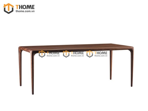 Bàn ăn gỗ sồi tự nhiên Neva màu óc chó BAMG-08SN