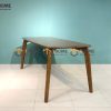 Bàn ăn gỗ sồi tự nhiên Nikko màu óc chó BAMG-15SN