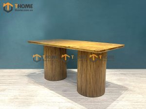 Bàn ăn gỗ sồi tự nhiên Casa màu óc chó BAMG-20SN