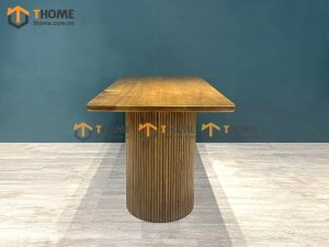 Bàn ăn gỗ sồi tự nhiên Casa màu óc chó BAMG-20SN