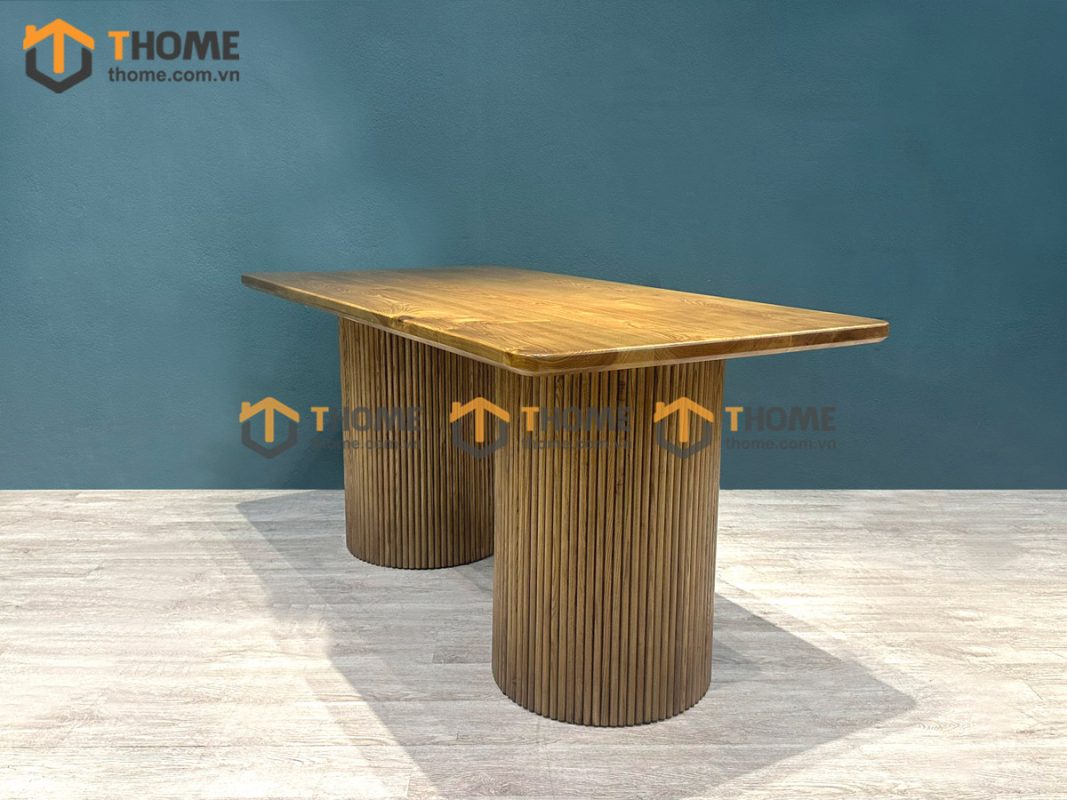 Bàn ăn gỗ sồi tự nhiên Casa màu óc chó BAMG-20SN