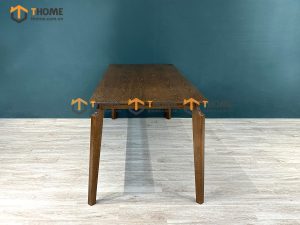 Bàn ăn gỗ sồi tự nhiên OP màu óc chó BAMG-09SN
