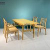 Bàn ăn gỗ sồi tự nhiên Titan màu tự nhiên BAMG-10SN