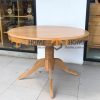 Bàn ăn gỗ sồi tự nhiên hình tròn BA-11SM