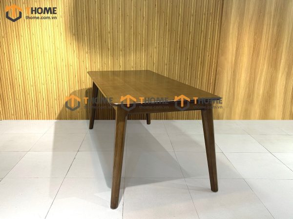 Bàn ăn gỗ sồi tự nhiên Vega màu óc chó BAMG-14SN
