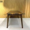 Bàn ăn gỗ sồi tự nhiên Vega màu óc chó BAMG-14SN