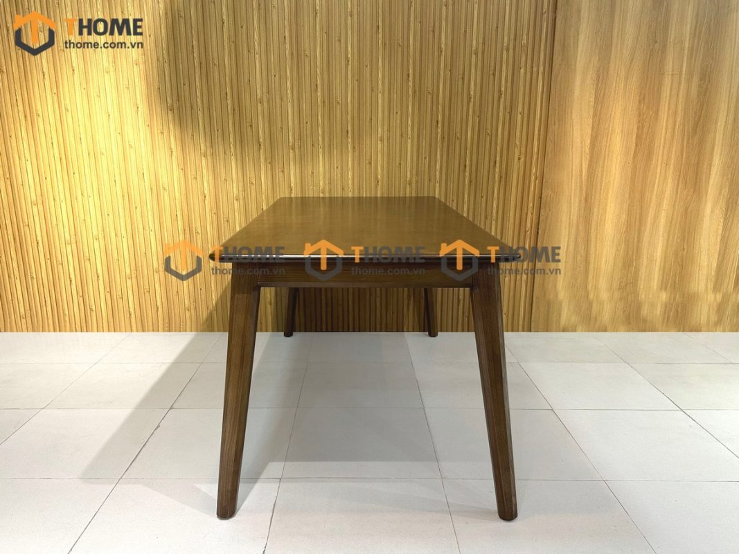 Bàn ăn gỗ sồi tự nhiên Vega màu óc chó BAMG-14SN