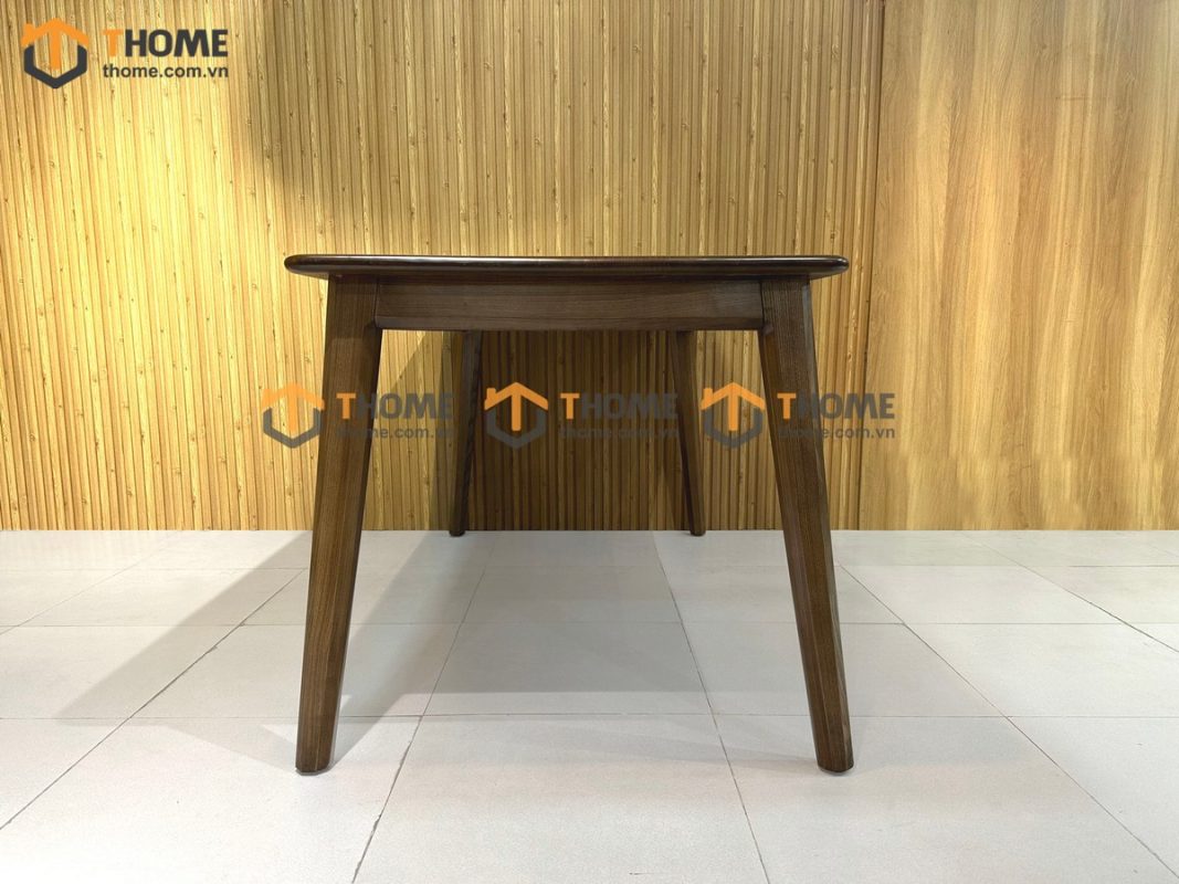 Bàn ăn gỗ sồi tự nhiên Vega màu óc chó BAMG-14SN