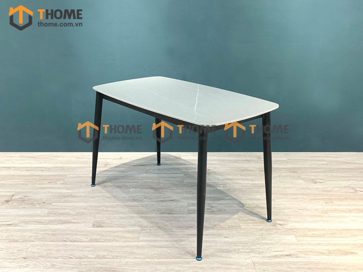 Bàn ăn nhập khẩu mặt đá chân côn BA-01NK