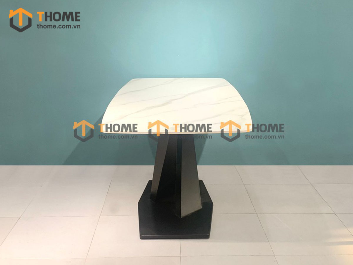 Bàn ăn nhập khẩu mặt đá chân X BA-02NK