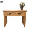 Bàn Console gỗ sồi tự nhiên 2 hộc kéo Tuscany BC-05SM