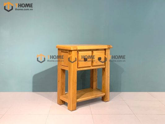 Bàn Console gỗ sồi tự nhiên 2 hộc kéo Woodstock BC-02SM