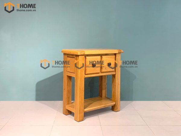 Bàn Console gỗ sồi tự nhiên 2 hộc kéo Woodstock BC-02SM