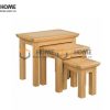 Bàn Console gỗ sồi tự nhiên 3 món BC-06SM