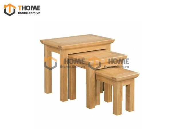 Bàn Console gỗ sồi tự nhiên 3 món BC-06SM