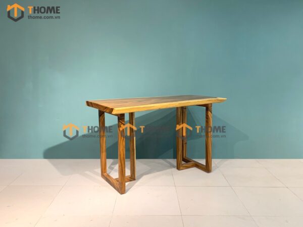 Bàn Làm Việc Gỗ Me Tây Tự Nhiên Chân M BLV1T-06MT