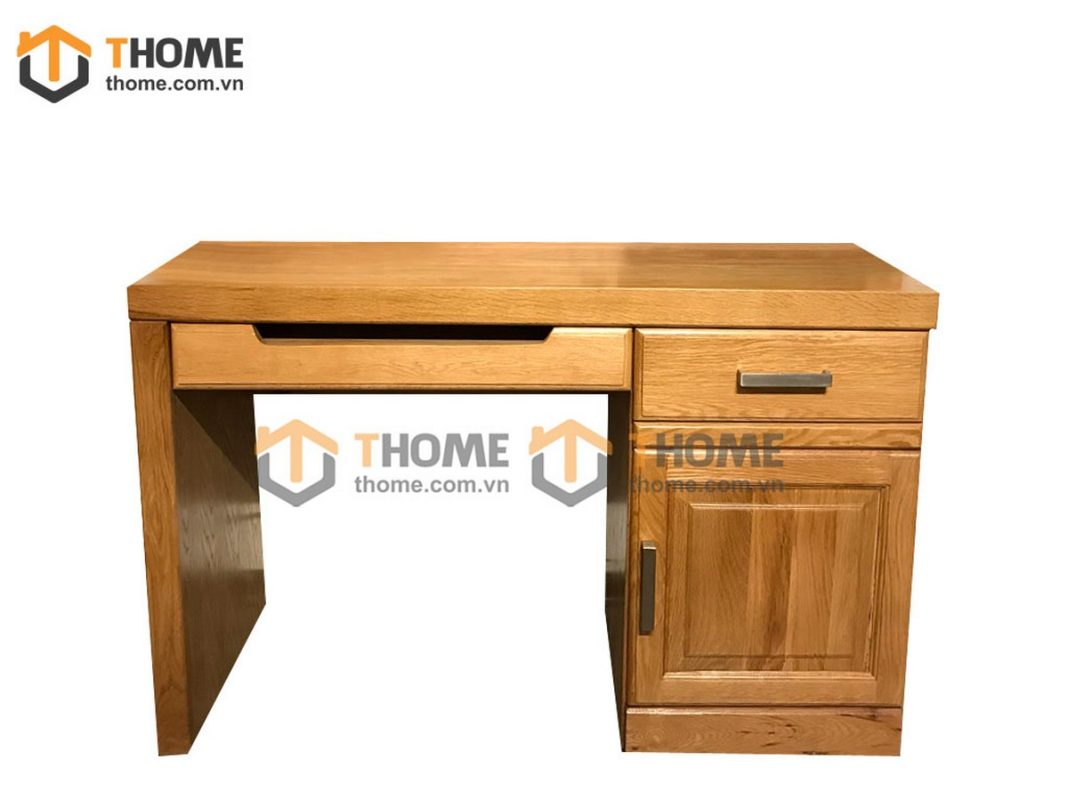 Bàn làm việc gỗ sồi tự nhiên 1 cánh BLV1T-07SM
