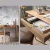 Bàn làm việc gỗ sồi tự nhiên 1 hộc kéo Cogo BLV1T-02SN