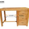 Bàn làm việc gỗ sồi tự nhiên 3 hộc kéo Cuba BLV1T-06SM