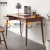 Bàn làm việc gỗ sồi tự nhiên 2 hộc kéo Polo BLV1T-03SN