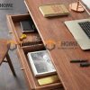 Bàn làm việc gỗ sồi tự nhiên 2 hộc kéo Polo BLV1T-03SN