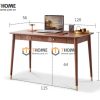 Bàn làm việc gỗ sồi tự nhiên 2 hộc kéo Polo BLV1T-03SN