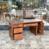 Bàn Làm Việc Gỗ Sồi Tự Nhiên 3 Hộc Kéo Midu BLV1T-08SN
