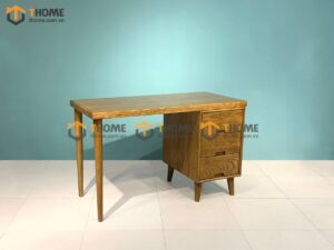 Bàn Làm Việc Gỗ Sồi Tự Nhiên 3 Hộc Kéo OP Màu Óc Chó BLV1T-05SN