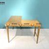 Bàn làm việc gỗ sồi tự nhiên dạng góc BLV1T-01SN