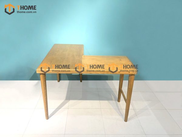 Bàn làm việc gỗ sồi tự nhiên dạng góc BLV1T-01SN