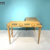 Bàn làm việc gỗ sồi tự nhiên dạng góc BLV1T-01SN