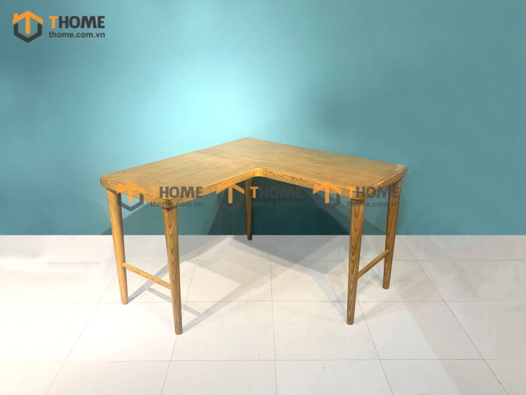 Bàn làm việc gỗ sồi tự nhiên dạng góc BLV1T-01SN