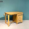 Bàn làm việc gỗ sồi tự nhiên 3 hộc kéo Harris BLV1T-01SM