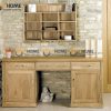 Bàn làm việc gỗ sồi tự nhiên 2 cánh 3 hộc kéo BLV2T-02SM