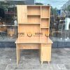 Bàn làm việc gỗ sồi tự nhiên 2 tầng DW BLV2T-02SN